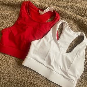 fabletics sports bras - two pack!!